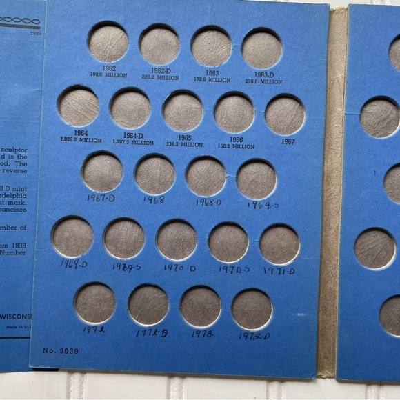 Lot Of 5 Blue Whitman Coin Collector Books Empty 9030 9009 9004 9039 - Picture 5 of 8